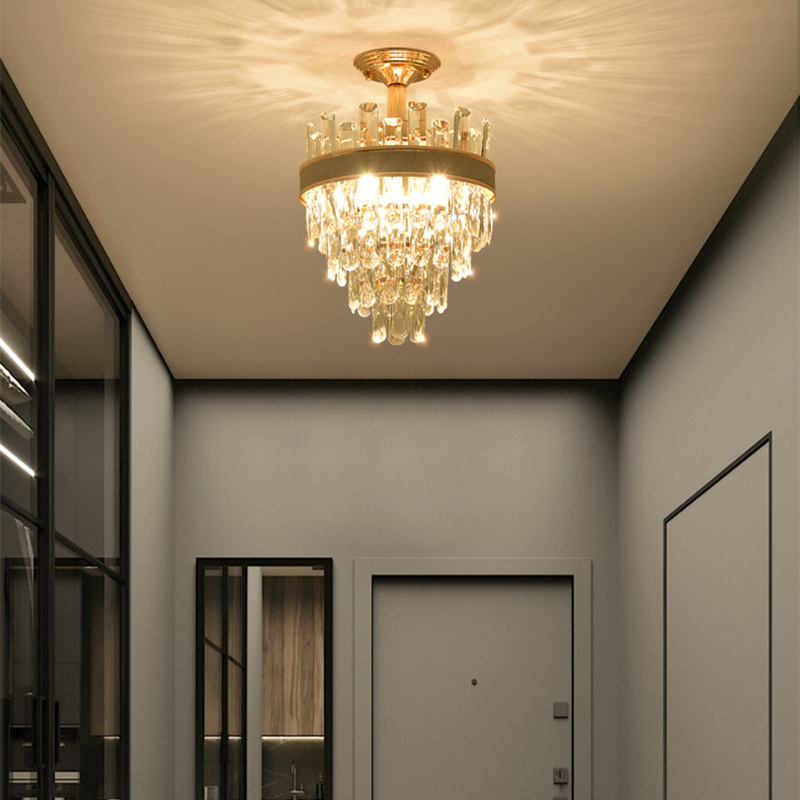 Modern  aisle light European corridor porch balcony creative entrance light  crystal small ceiling lamp&pendant lights