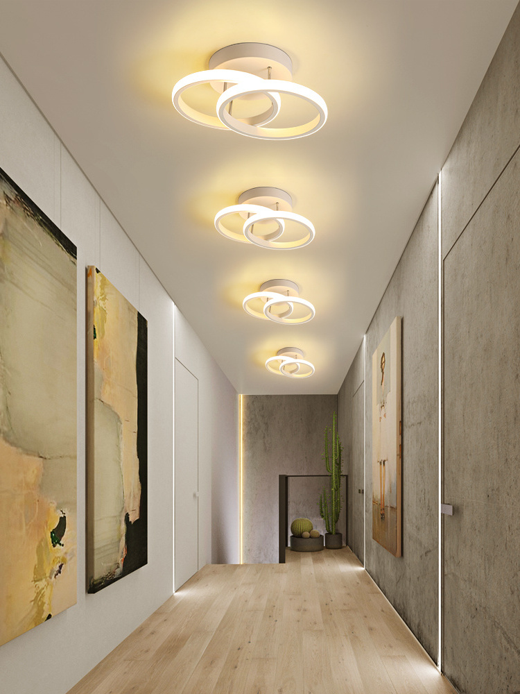 Wholesale Modern Home Hallway Flush Mount Interior Fixture Led Round Hallway Ceiling Light Fixtures Ceiling