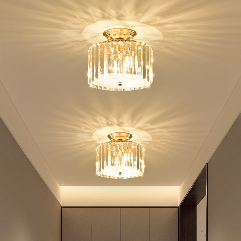 Modern  aisle light European corridor porch balcony creative entrance light  crystal small ceiling lamp&pendant lights