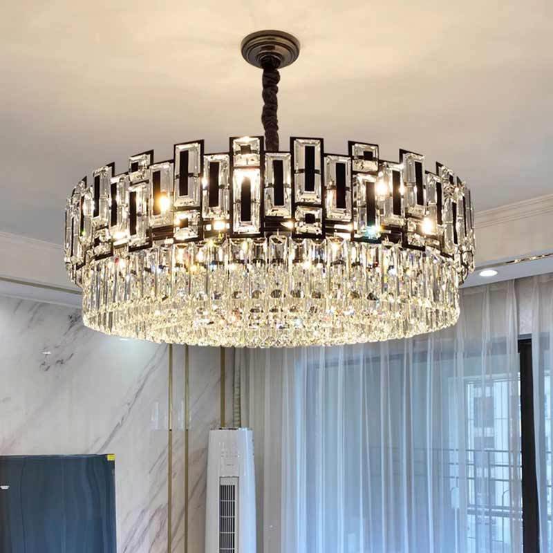 Ceiling Fixtures Dining Room Pendant Lights Luxury Gold Crystal Chandelier Light