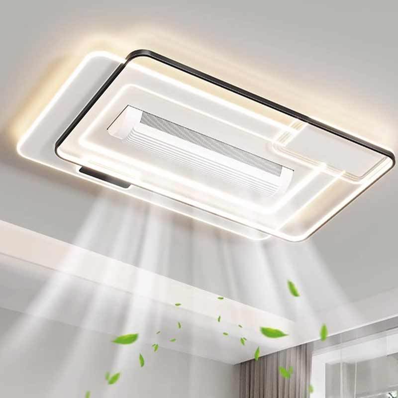 Full spectrum eye protection new rectangular popular ceiling ultra-bright living room light voice intelligent whole house lamps