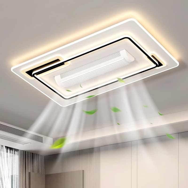 Full spectrum eye protection new rectangular popular ceiling ultra-bright living room light voice intelligent whole house lamps