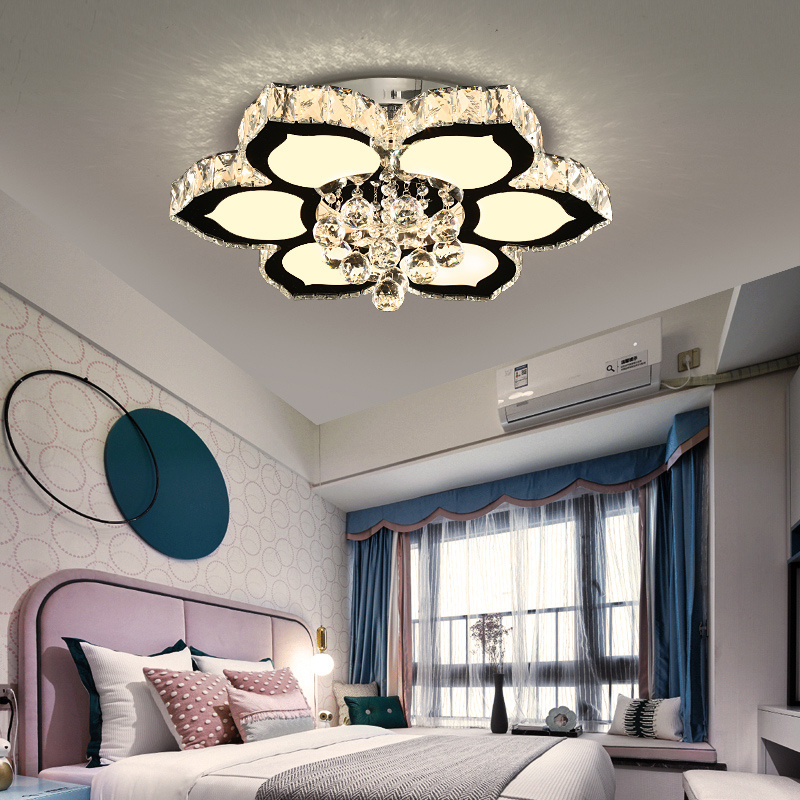 Modern Crystal Led Ceiling Recessed Light Chandeliers Wall Hallway Corridor Lamp