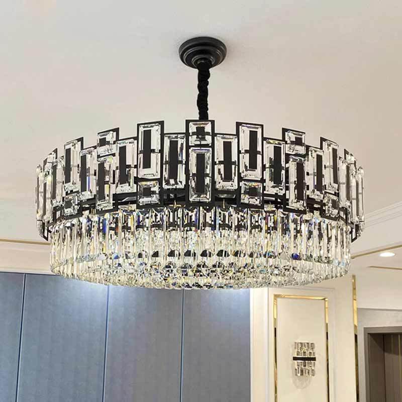 Ceiling Fixtures Dining Room Pendant Lights Luxury Gold Crystal Chandelier Light