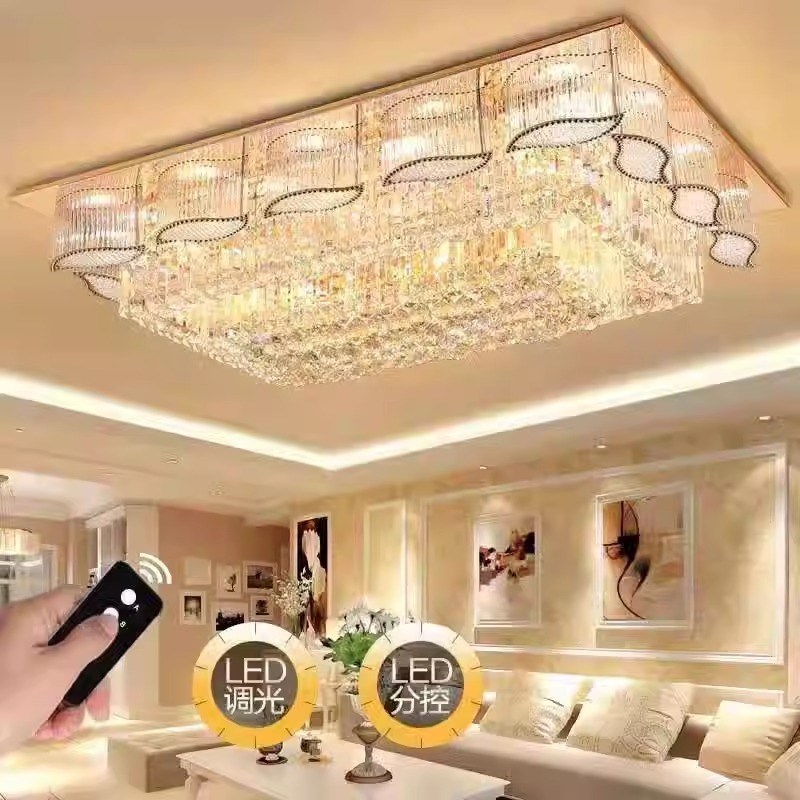 Factory Customized Crystal Dark Ceiling Light Crystal Flush Mount Ceiling Light Customized Size Crystal Ceiling Mount Lights