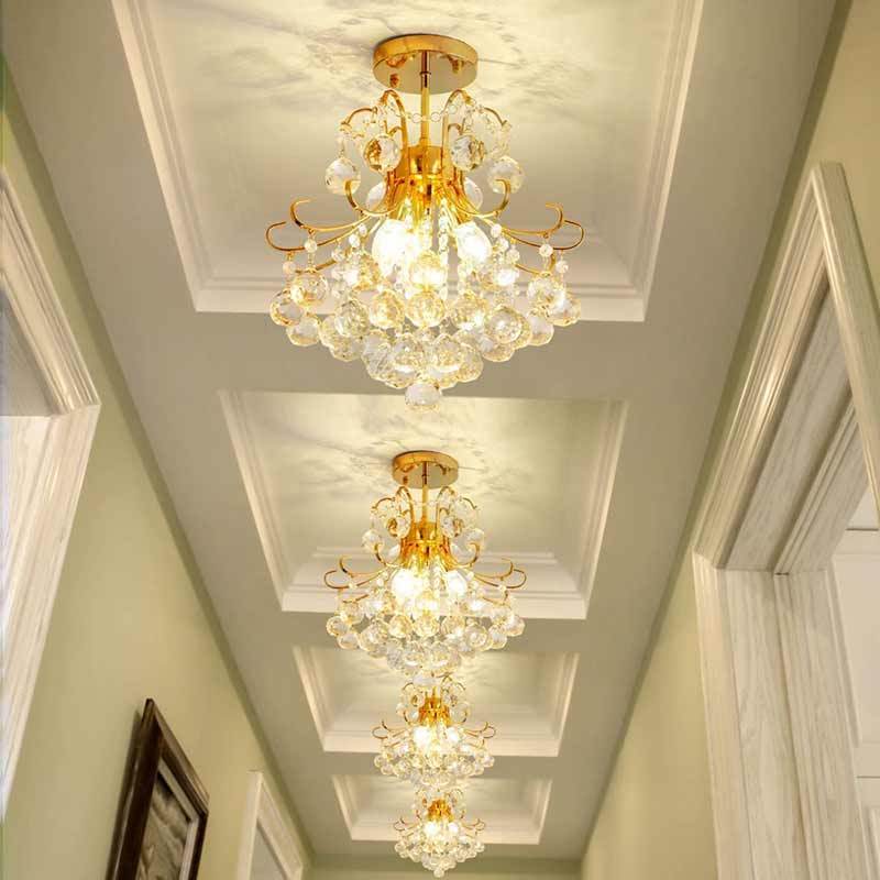 European style entrance lamp entry lamp Dining room chandelier Living room bedroom crystal chandelier