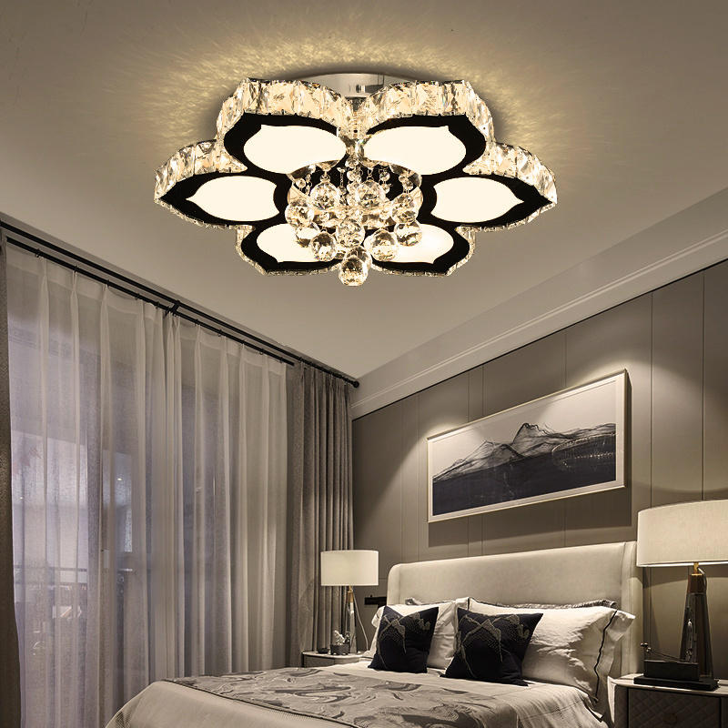 Modern Crystal Led Ceiling Recessed Light Chandeliers Wall Hallway Corridor Lamp