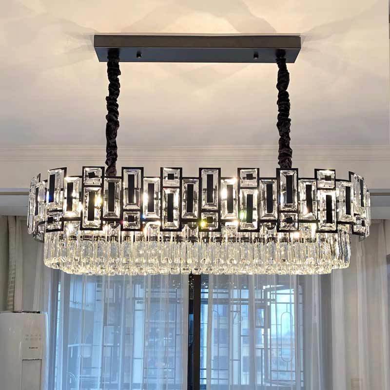 Ceiling Fixtures Dining Room Pendant Lights Luxury Gold Crystal Chandelier Light