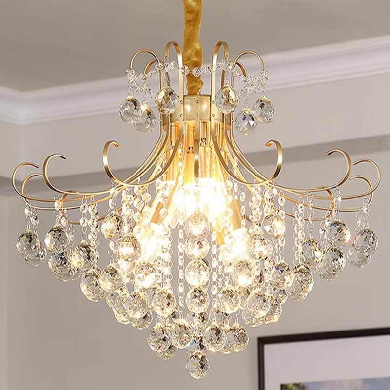 European style entrance lamp entry lamp Dining room chandelier Living room bedroom crystal chandelier