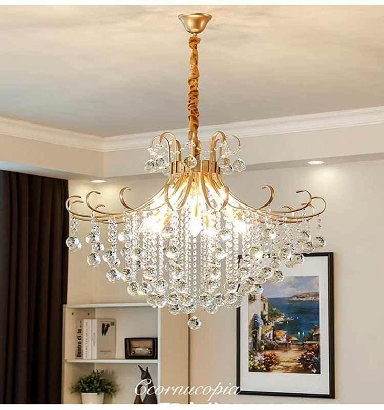 European style entrance lamp entry lamp Dining room chandelier Living room bedroom crystal chandelier