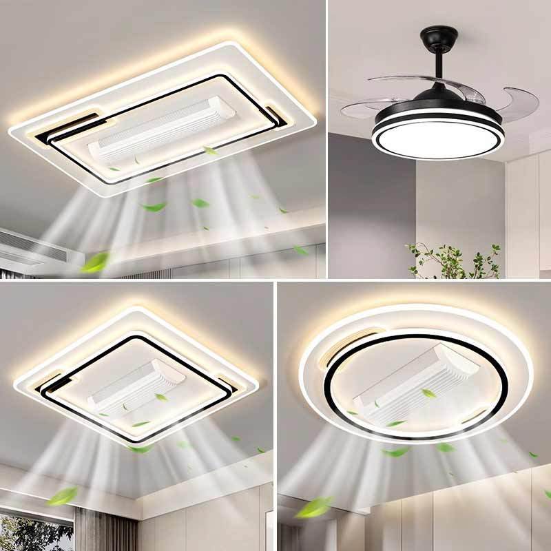 Full spectrum eye protection new rectangular popular ceiling ultra-bright living room light voice intelligent whole house lamps