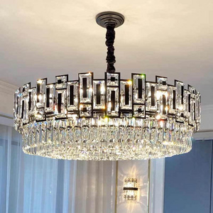 Ceiling Fixtures Dining Room Pendant Lights Luxury Gold Crystal Chandelier Light