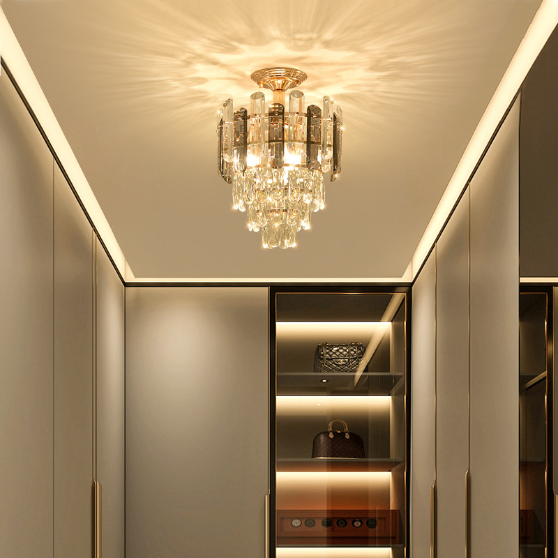 Modern  aisle light European corridor porch balcony creative entrance light  crystal small ceiling lamp&pendant lights