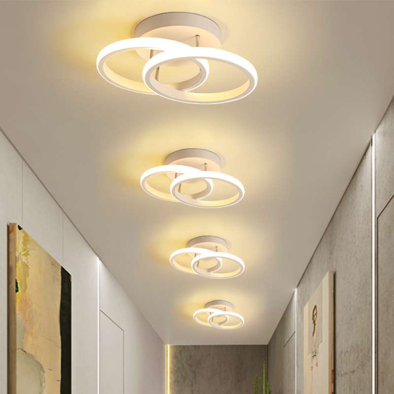 Wholesale Modern Home Hallway Flush Mount Interior Fixture Led Round Hallway Ceiling Light Fixtures Ceiling