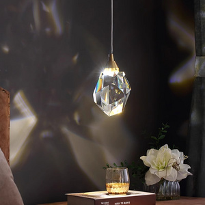 Modern Crystal Chandelier Copper Lamp Led Crystal Ball Light Fixture For Home Kitchen Decoration