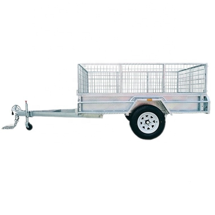 7X4' Full Welded Box Trailers Travel Car Trailers Utility Farm Trailer Metal Rack Frames