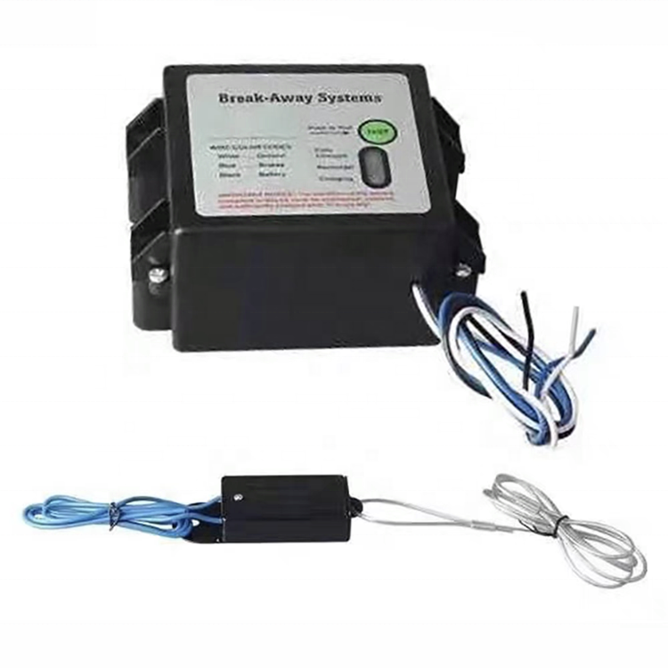 Trailer Break Away Engager Trailer Breakaway System Kit 12V Battery Charger & Switch