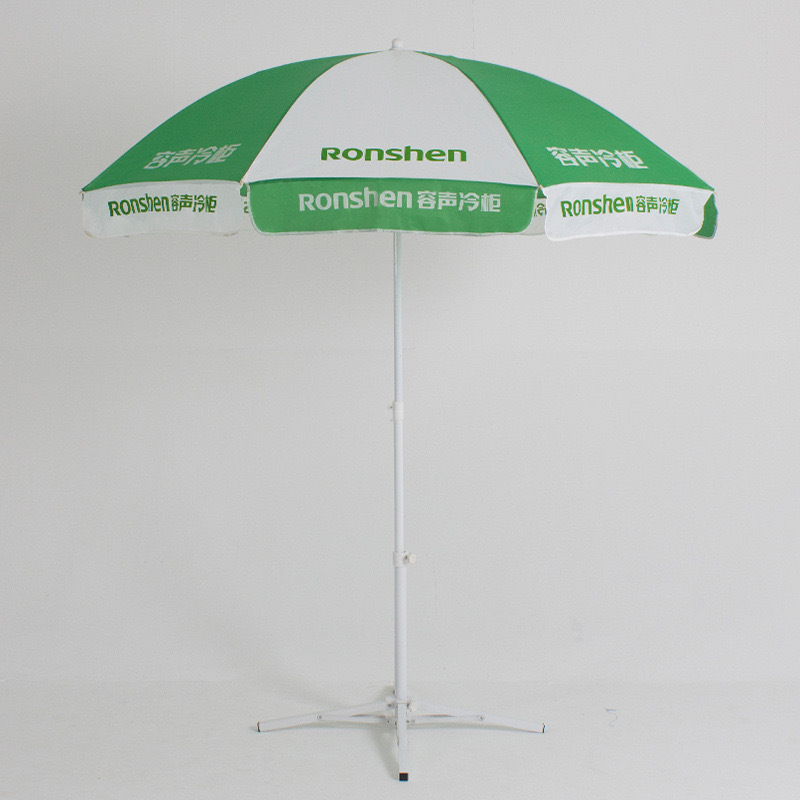 Factory direct sales new outdoor foldable rain and shade advertising beach umbrella