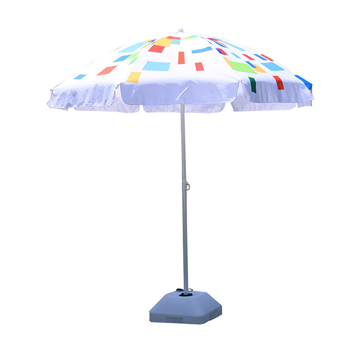 Hot sale portable geometric aluminium beach umbrella outdoor