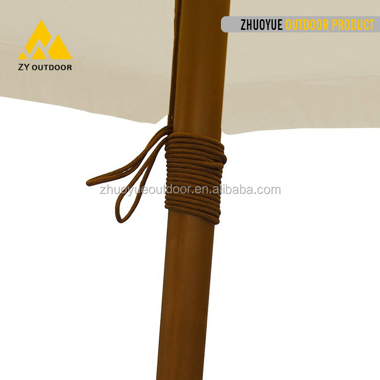 Wholesale good quality outdoor wooden garden umbrella patio umbrella for restaurant