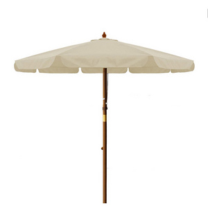 Wholesale good quality outdoor wooden garden umbrella patio umbrella for restaurant