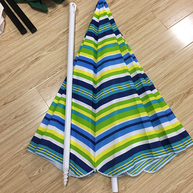 Large size 6ft Custom made printing polyester sun parasol beach umbrella