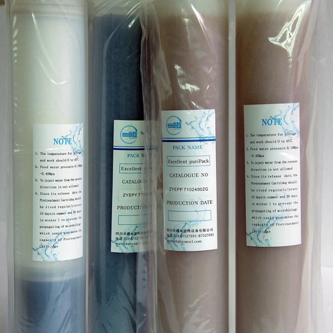 Deionized Water Ultrapure Cartridge Ion Exchange Mixed Bed Resin Filter