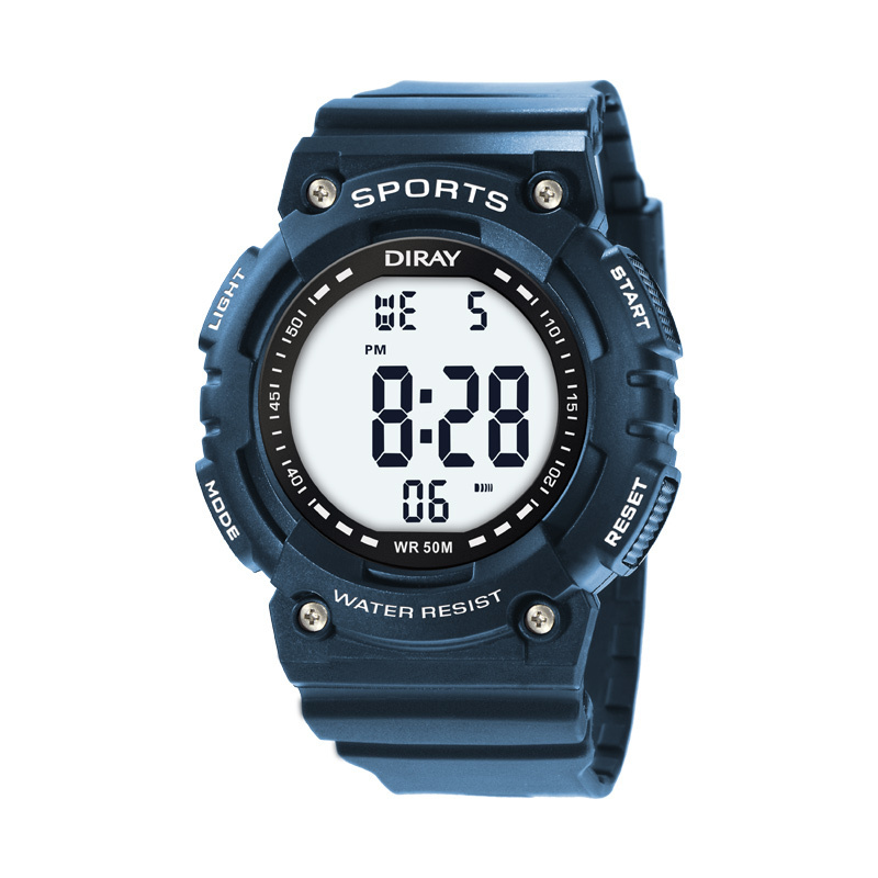 DIRAY 349G  hot sales sport digital watch 5 BAR water resistant electronic wrist watch