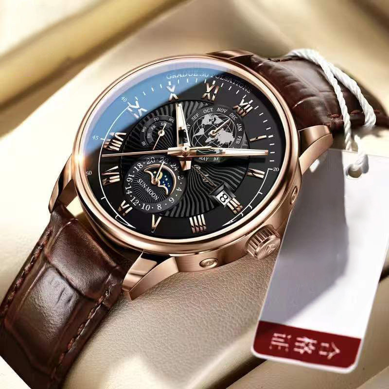 Men's Watches Luxury Business Waterproof Quartz Wrist Watch For Man Fashion Stainless Steel Strap Sport Clock