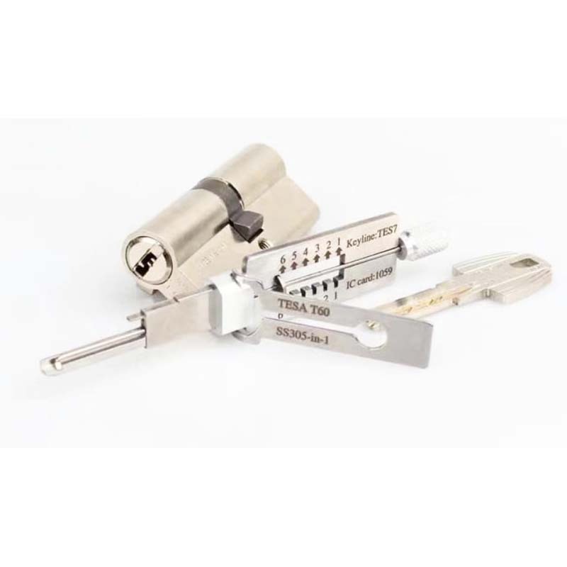 New Arrival SS305 2-IN-1 2 In 1 For TESA T60 Civil House Lock Opener Lock Pick Set Locksmith Tools