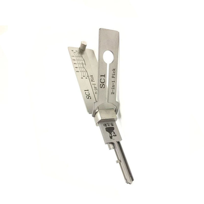 New Arrival Ganzua LISHI SC1 2 in 1 Lock Pick for Open Lock Door House Key Opener Lockpick Set Locksmith Quick Tool