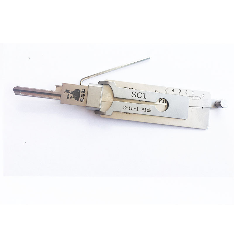 New Arrival Ganzua LISHI SC1 2 in 1 Lock Pick for Open Lock Door House Key Opener Lockpick Set Locksmith Quick Tool