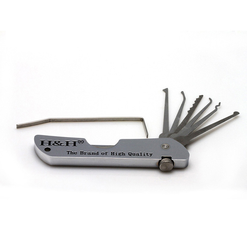 H& H Practice Lock Folding Multi-tool Pick Set Jack Knife Fold  Knife Typ Locksmith Tool Picklock Lock Pick Tools