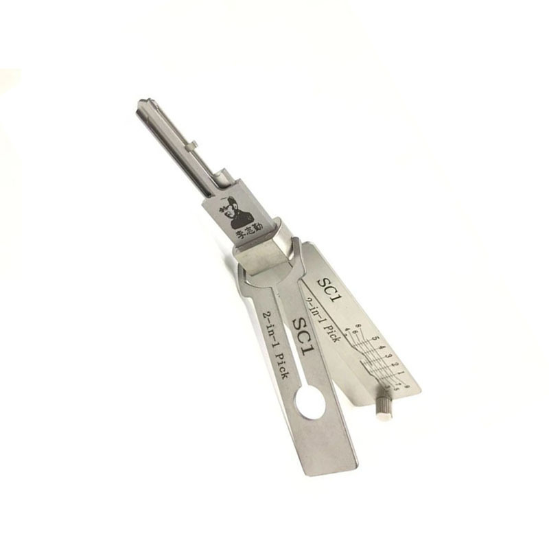 Original Lishi KW1 KW5 SC1 SC4 R52 AM5 6 pcs/Set  2 in 1 Pick and Decoder China Lishi Ganzua Locksmith Tools for Sale