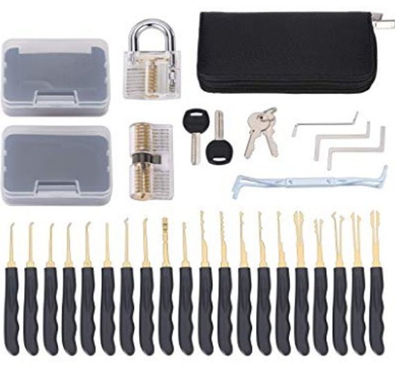 Wholesale 24Pcs Locksmith Supplies Tools 24 Piece Pcs Unlocking Set Lock Pick