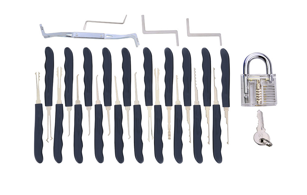 Wholesale 24Pcs Locksmith Supplies Tools 24 Piece Pcs Unlocking Set Lock Pick