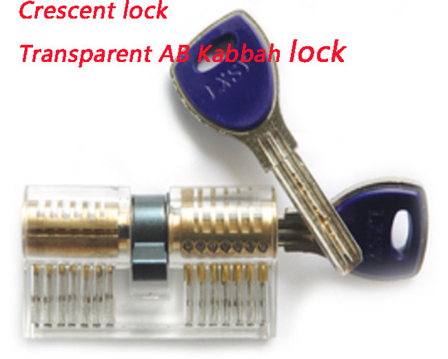 Transparent -CRESCENT  Lock Copper Lock Training Skill Professional Visible Practice Padlocks Lock Pick For Locksmith