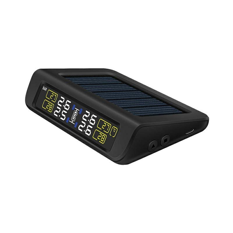 Solar Powered Wireless Sensors Automotive Tire Pressure Monitoring Alarms 4 Internal Sensor TPMS