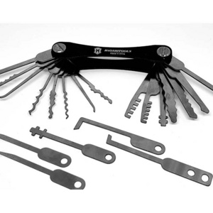 New Haoshi Tools Folding Keychain Knife Fold Pick Tool Style 20 In 1 Lock Pick Set  Locksmith Tool