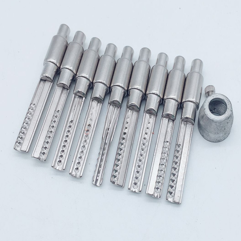 9 PCS  Kaba Gun Bump Key Key-Shaped Door Locksmith Set Lock Pick