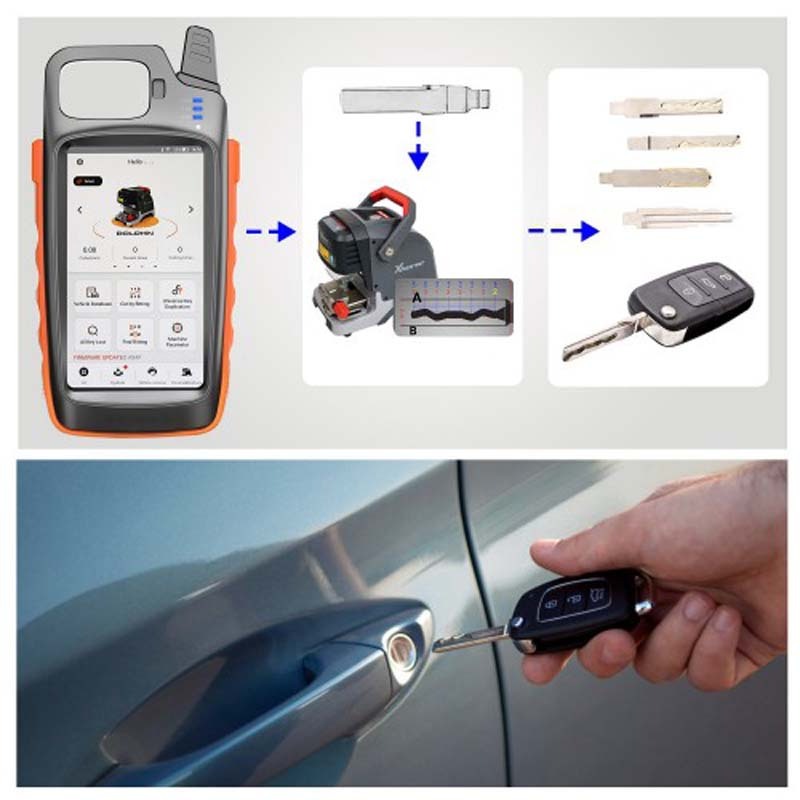 Xhorse Dolphin XP005 Automatic Automatically Key Tools Plus VVDI Key Tool Max As a Screen Locksmith Car Key Cutting Machine