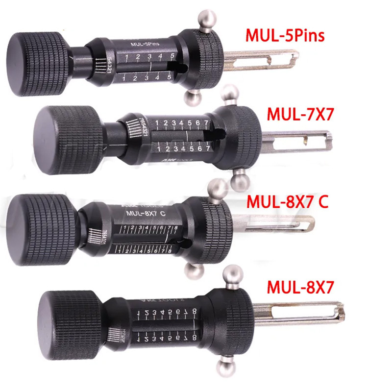 New Arrival MUL T LOCK 8X7 C Mul 8x7 8 Pin 7 Pins MUL-7X7 MUL 5 Pins Invincible Lock Open And Code Reading 2 In 1Tool Locksmith