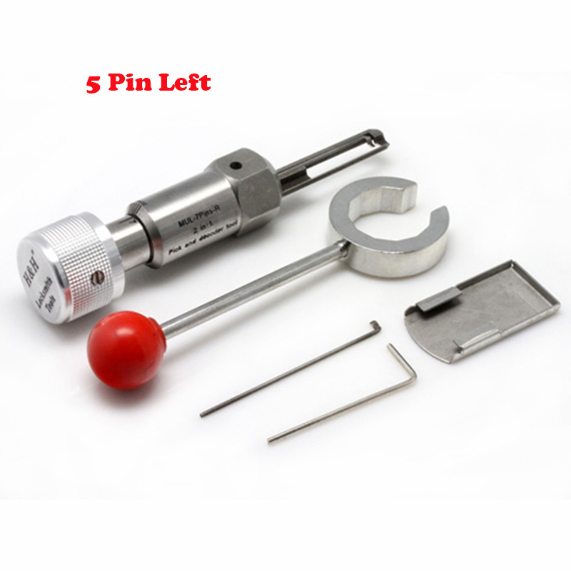 Hot Lock Entry Tool Mul T Lock 5 Pin (Left ) 5 Pins Left Side  Decoder And Pick Tool Pick Locking  Locksmith Kit Mul T Lock