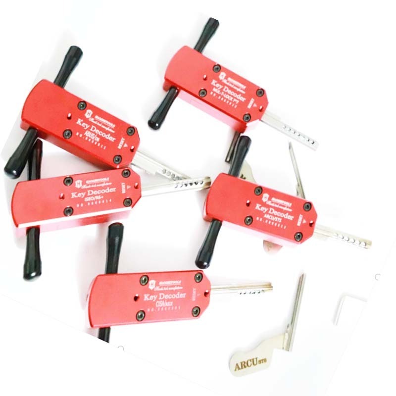 Haoshi Decoder Key Tool For MULT LOCK 7*7  Tubular Key Lock Pick Decoder 7 Pin  Locksmith Tools