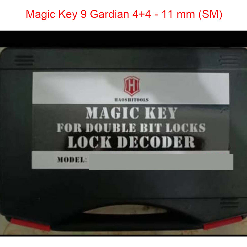 Haoshi Magic Key Tools #9 Gardian 4+4 - 11 mm (SM) Master Key Decoder lock Opener Lock Pick Tool Set Supplies for Locksmith