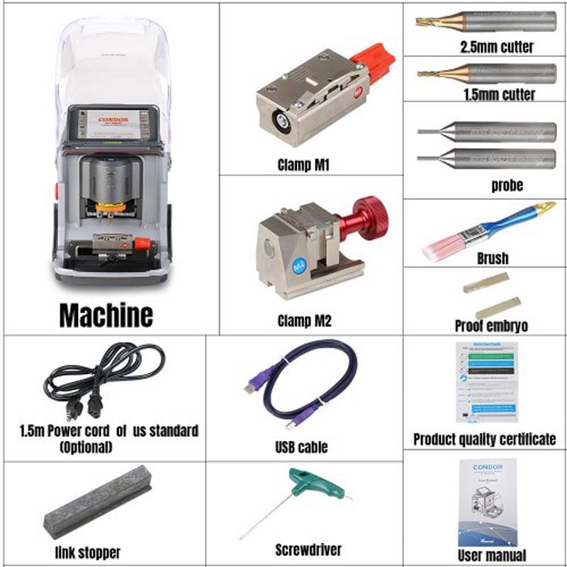 Xhorse Condor V3.6.2 XC-Mini Plus Automatic Key Cutting Machine Master Series Key Making Machine