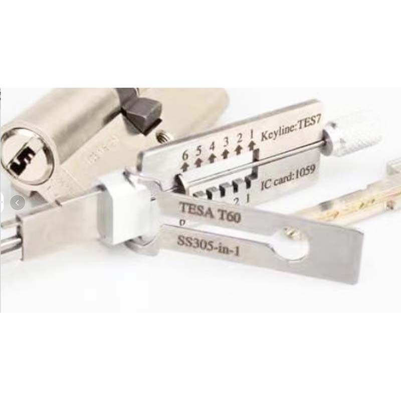 New Arrival SS305 2-IN-1 2 In 1 For TESA T60 Civil House Lock Opener Lock Pick Set Locksmith Tools