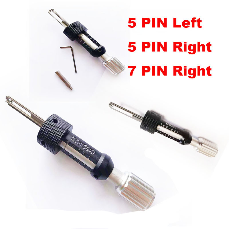 Hot 3 Models for Choose  New Mul-7 Tool R Decoder Tool Pick Mul-t lock 5 pins R and L Pick Lock  Cylinder r Locksmith Tool