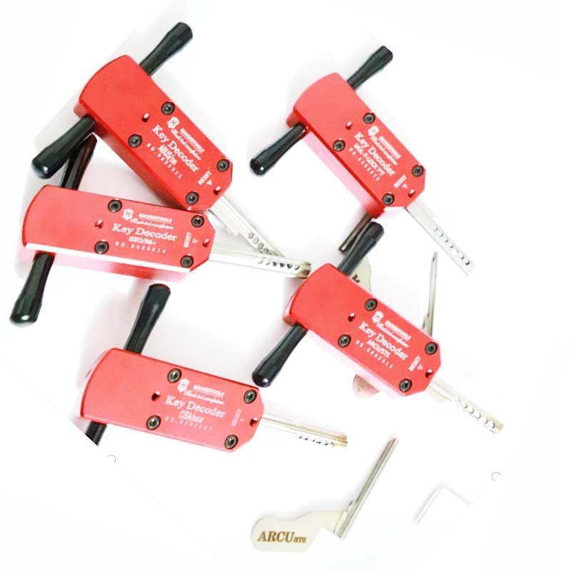 Haoshi Decoder Key Tool For MULT LOCK 7*7  Tubular Key Lock Pick Decoder 7 Pin  Locksmith Tools