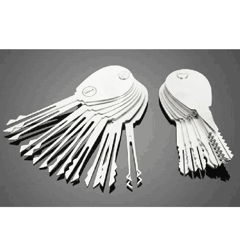 New 21pcs Auto Jigglers Keys for Double Sided Lock Pick Set Of Keys Lock Opener Lockpick Sets Locksmith Tool